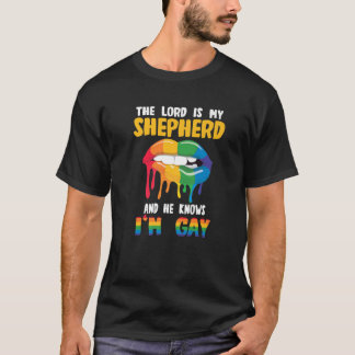 Camiseta El Señor es mi Pastor y sabe que soy gay - LGB