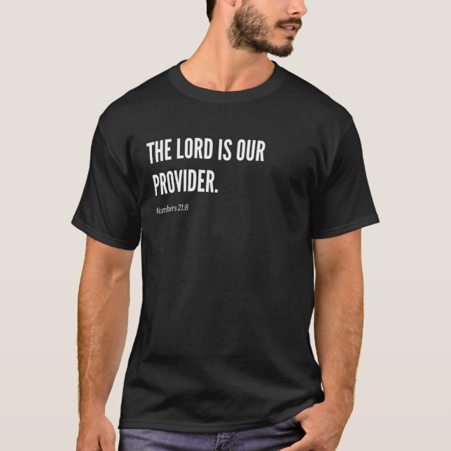 Camiseta El Señor Es Nuestro Proveedor Versículo Bíblico De (Anverso)