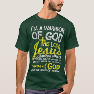Camiseta El Señor Jesús Armor De Dios Cruza La Fe Cristiano