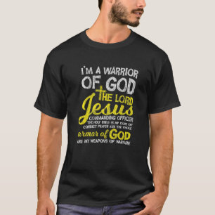 Camiseta El Señor Jesús Armor De Dios Cruza La Fe Cristiano