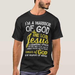 Camiseta El Señor Jesús Armor De Dios Cruza La Fe Cristiano