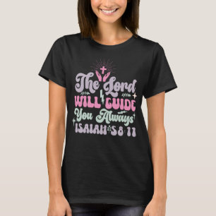 Camiseta El Señor Te Guiará Verso De La Biblia