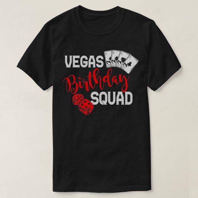 Camiseta El séquito de cumpleaños de Las Vegas (Diseño del anverso)