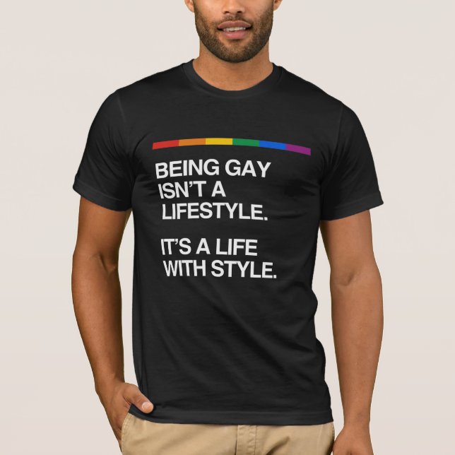 CAMISETA EL SER GAY NO ES UNA FORMA DE VIDA (Anverso)
