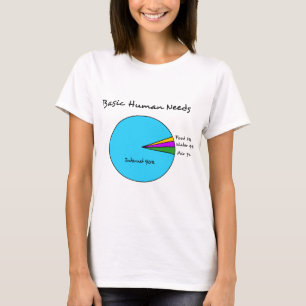 Camiseta El ser humano básico divertido necesita (el