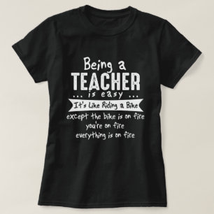 Camiseta El ser profesor es novedad divertida fácil