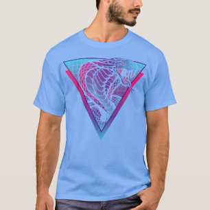 Camiseta El serpiente propietario de serpiente de vaporwave