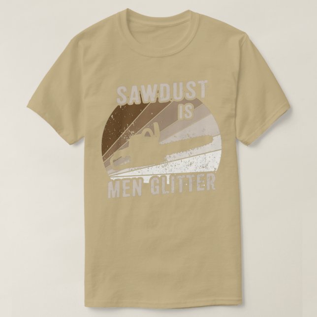 Camiseta El serrín son hombres purpurina 2 (Diseño del anverso)