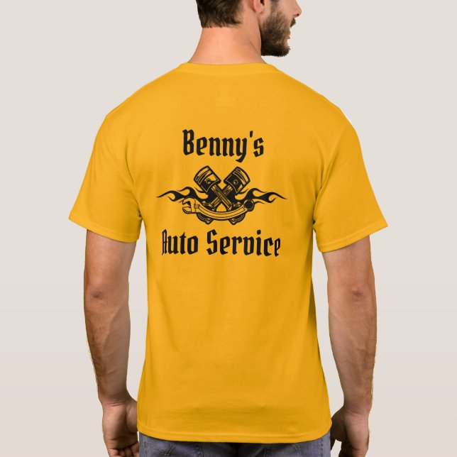 Camiseta El servicio automático de Benny (Reverso)