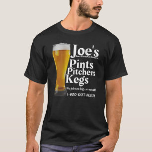 Camiseta El servicio de remoción de cerveza de Joe es diver