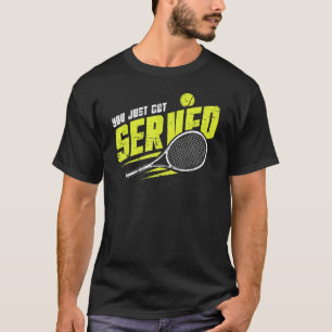 Camiseta El servicio de tenis desembarcó un zapatero deport