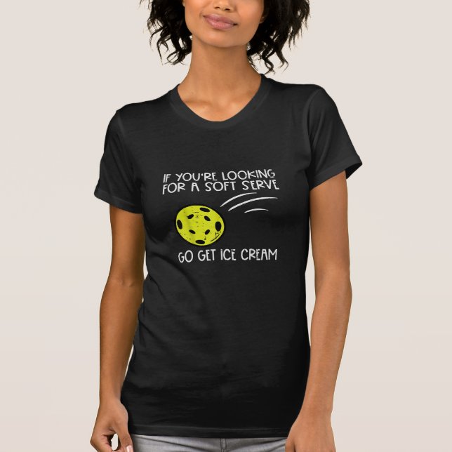 Camiseta El servicio suave de bolas de bolas de bolas me ha (Anverso)