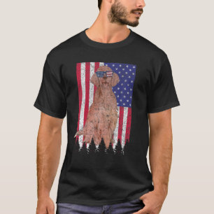 Camiseta El Setter Irlandés Patriótico Dog EEUU Orgullo Ban