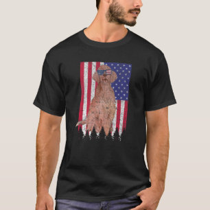 Camiseta El Setter Irlandés Patriótico Dog EEUU Orgullo Ban