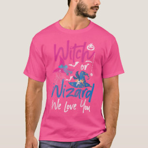 Camiseta El sexo del bebé revela la bruja o el asistente qu