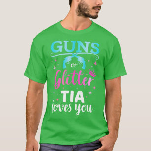 Camiseta El sexo revela s o el elemento purpurina que coinc
