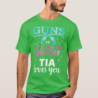 Camiseta El sexo revela s o el elemento purpurina que coinc