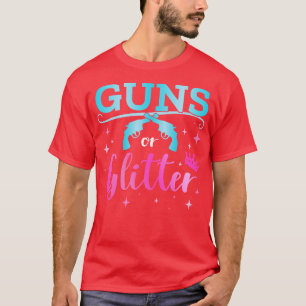 Camiseta El sexo revela s o el purpurina que concuerda con