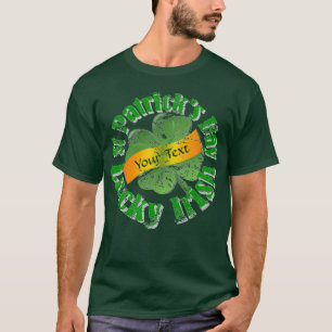 Camiseta El shamrock afortunado personalizado de St Patrick