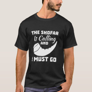 Camiseta El Shofar Llama Y Debo Ir Año Nuevo Judío