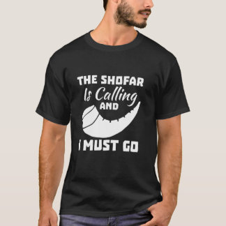 Camiseta El Shofar Llama Y Debo Ir Año Nuevo Judío