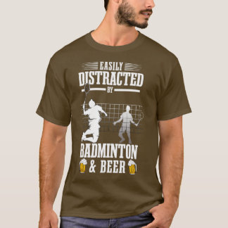 Camiseta El Shuttlecock es fácilmente distraído por Badmint