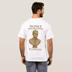 Camiseta El silencio construye poder – Piensa. Golpea. Cons