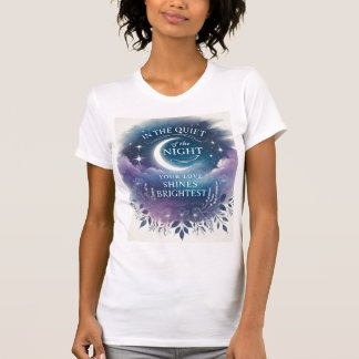 Camiseta El silencio del arte de la IA nocturna