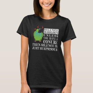 Camiseta El Silencio Es El Loro Dorado En La Conciencia Nan