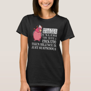 Camiseta El silencio es el loro dorado yo pecho Rosa Galah