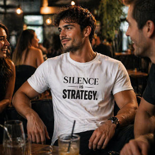 Camiseta El Silencio Es Estrategia – Declaración Moderna Mi