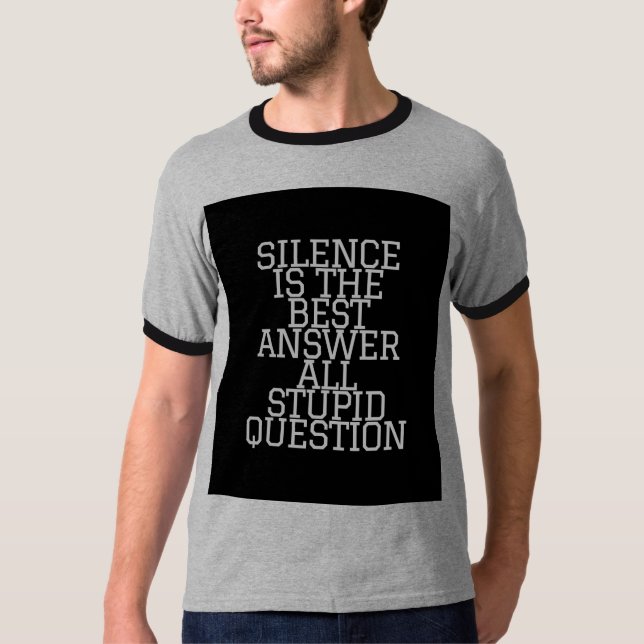 Camiseta El silencio es oro (Anverso)