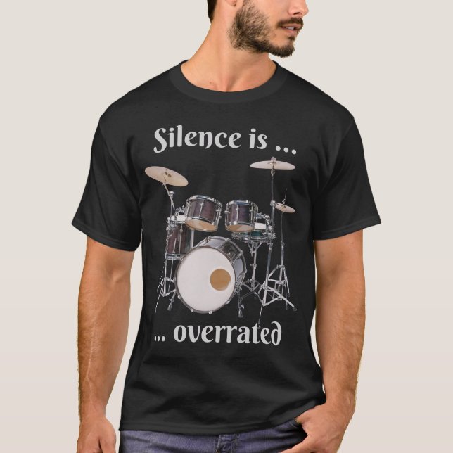 Camiseta El silencio está sobrevalorado - Tambores (Anverso)