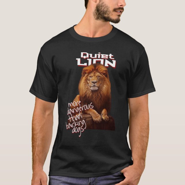 Camiseta El silencioso poder de un león para la juventud (Anverso)