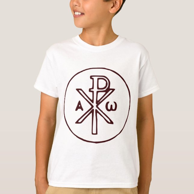 Camiseta El símbolo Chi-Rho Christogram (Anverso)