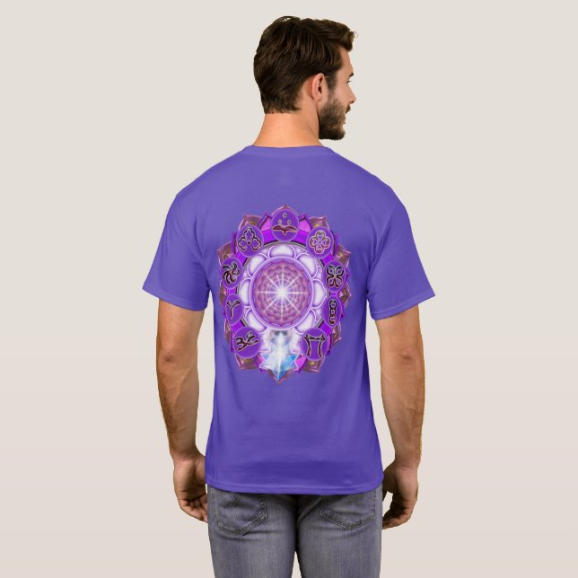 Camiseta El símbolo de la libertad de la Corona Chakra (Reverso completo)