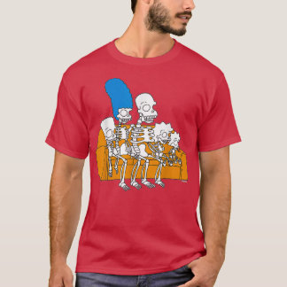 Camiseta El Simpsonzz Skeletons Treehouse De Horror Couch