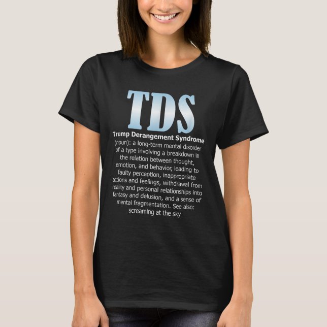Camiseta El síndrome de desangre de Trump en Tds Divertido  (Anverso)