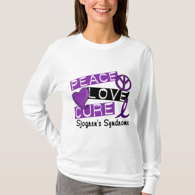 Camiseta El síndrome de Sjogren de la curación del amor de (Anverso)