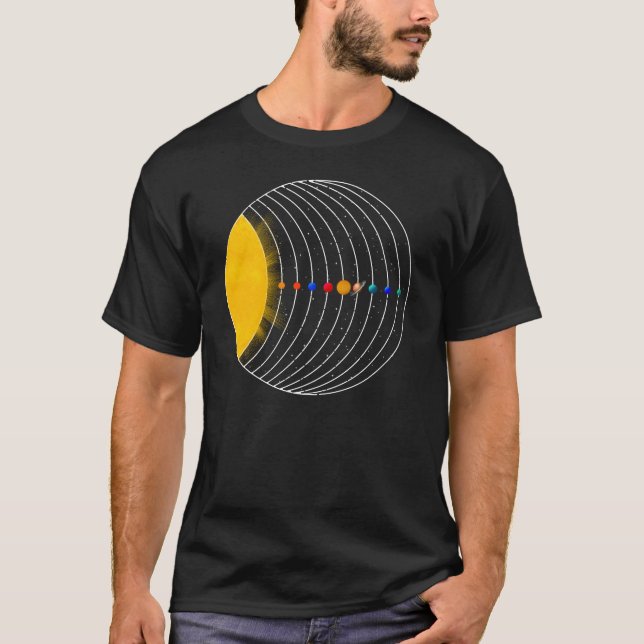 Camiseta El sistema solar (Anverso)