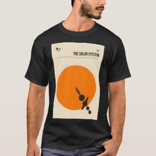 Camiseta El sistema solar de los planetas mínimos y el Sun 