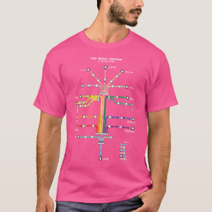Camiseta El Sistema Solar Un Mapa De Tránsito