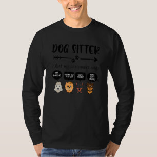 Camiseta El sitio del perro lo que mi cliente dice es un an