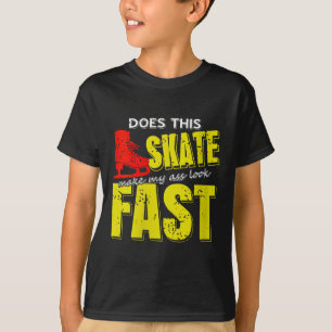 Camiseta El Skate De Las Mujeres Me Hace Ver Rápido Negrita