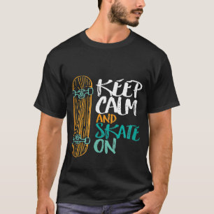 Camiseta El Skateboarding De Guay Mantiene La Patineta Tran