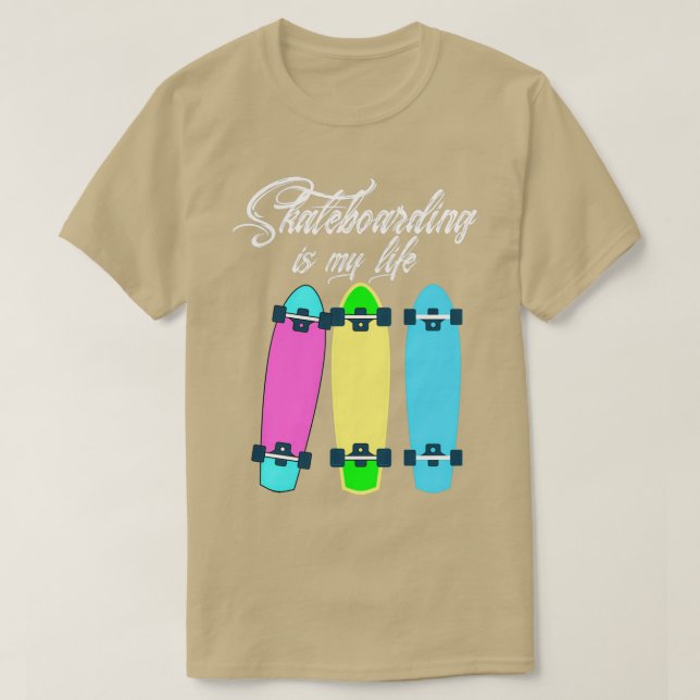 Camiseta El Skateboarding Es Mi Vida 1 (Diseño del anverso)