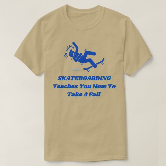 Camiseta El Skateboarding está cayendo (Diseño del anverso)