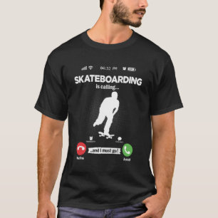 Camiseta El Skateboarding Llama I Must Go Skate Hobby S