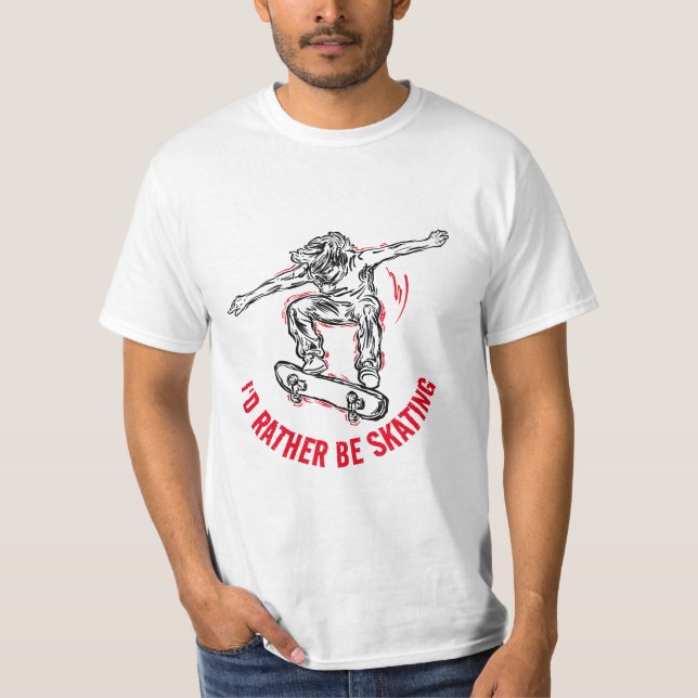 Camiseta El Skater Hace Mediodía, Más Que Patinar (Anverso)