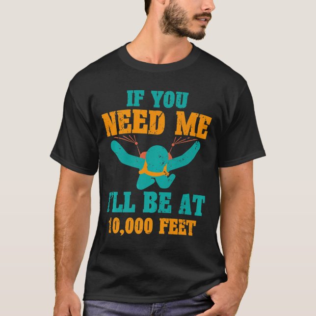 Camiseta El Skydiver De Buceo Estará A Los 2000 Metros. (Anverso)